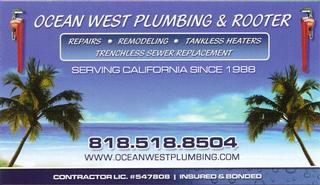 Ocean West Plumbing and rooter